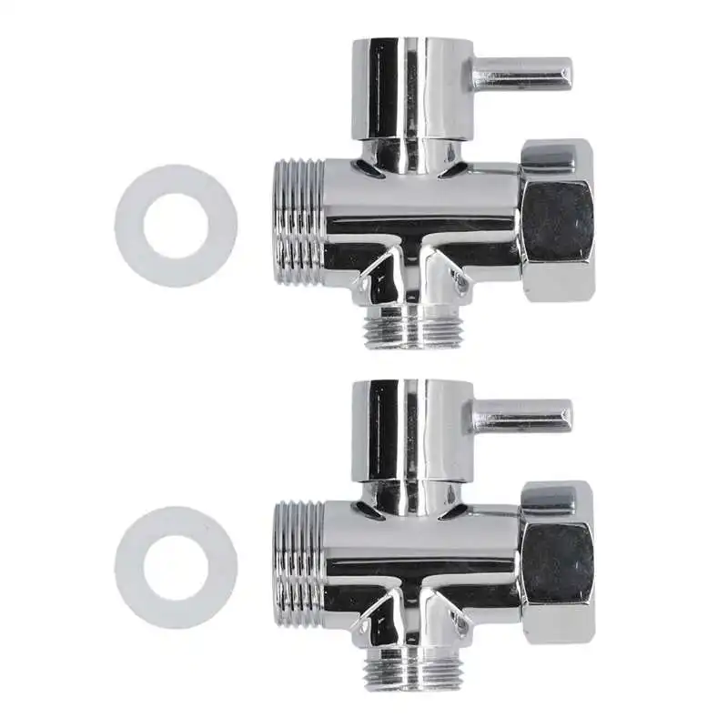 2 Sets G1/2in Thread Washing Machine Diverter Valve 1 Inlet 2 Outlet Multifunction Shower Head Bathroom Shower Arm Diverter
2 Sets G1/2in Thread Washing Machine Diverter Valve 1 Inlet 2 Outlet Multifunction Shower Head Bathroom Shower Arm Diverter