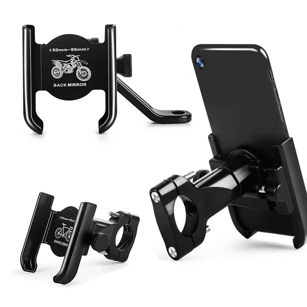 Aluminum Alloy Motorcycle Bike Phone Holder Bicycle GPS Bracket Bike Support Clip Mirror Bicycle Handlebar Mobile Phone Holder
Aluminum Alloy Motorcycle Bike Phone Holder Bicycle GPS Bracket Bike Support Clip Mirror Bicycle Handlebar Mobile Phone Holder