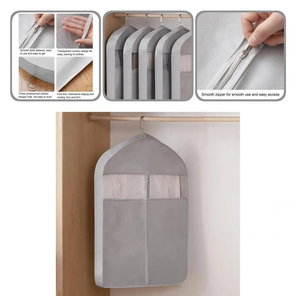 Clothes Protector Simple Well Sealed Moisture Resistant Garment Cover Breathable Wide Application Garment Bag
Clothes Protector Simple Well Sealed Moisture Resistant Garment Cover Breathable Wide Application Garment Bag