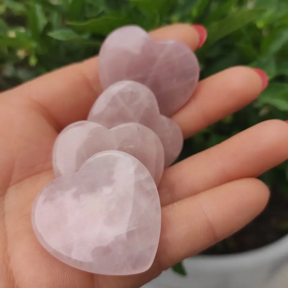 4pcs Natural Pink Quartz Crystal Heart Shape Stone Beads for jewelry making Chakra Healing Reiki Beads
4pcs Natural Pink Quartz Crystal Heart Shape Stone Beads for jewelry making Chakra Healing Reiki Beads