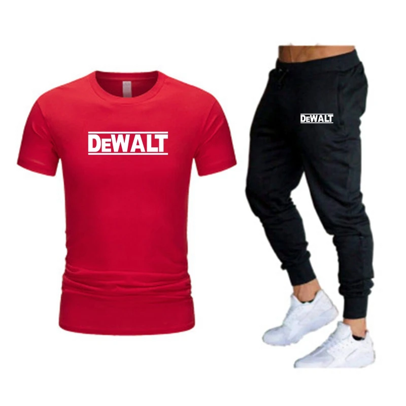 2021 Summer T-Shirt Suit Sports Short-Sleeved Suit 2-Piece Set Of Fashionable Pure Cotton Printed Casual T-Shirt + Thin Trousers
2021 Summer T-Shirt Suit Sports Short-Sleeved Suit 2-Piece Set Of Fashionable Pure Cotton Printed Casual T-Shirt + Thin Trousers