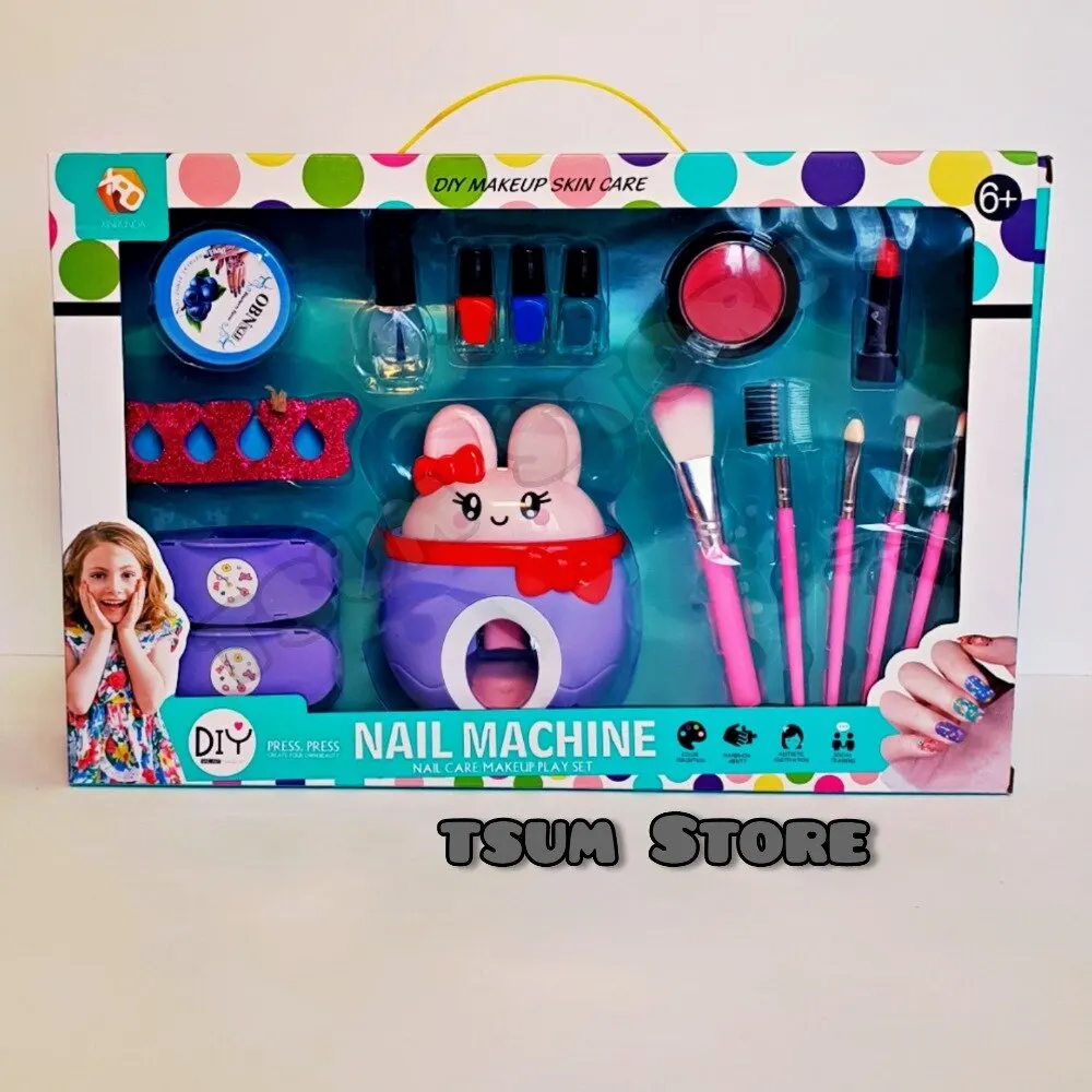 22Pcs/set Makeup Toys Kids Nail Art Kit Cute Pretend Play Set Stamper Perfect Gift For Girls Education | Игрушки и хобби