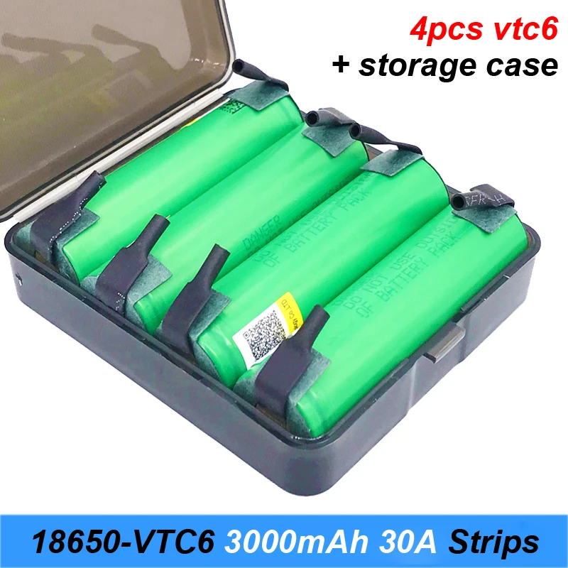 4 шт., 18650 3000 мАч аккумулятор vtc6 30a с полосками, паяльная батарея для отвертки 30a, высокая сила тока PK hg2 + чехол для хранения бесплатно
4 шт., 18650 3000 мАч аккумулятор vtc6 30a с полосками, паяльная батарея для отвертки 30a, высокая сила тока PK hg2 + чехол для хранения бесплатно