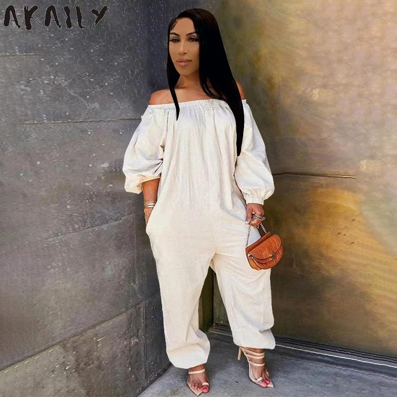 Летний черный женский комбинезон Akaily на одно плечо, Белый Свободный Длинный комбинезон с рюшами, однотонная одежда для активного отдыха, ул...
Летний черный женский комбинезон Akaily на одно плечо, Белый Свободный Длинный комбинезон с рюшами, однотонная одежда для активного отдыха, ул...