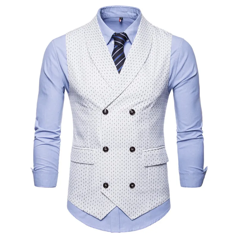 Men's suit vest elegant fashion dot casual vest men's slim double-breasted suit vest business formal vest
Men's suit vest elegant fashion dot casual vest men's slim double-breasted suit vest business formal vest