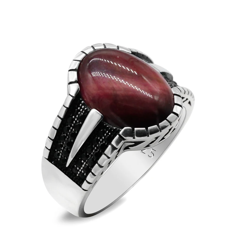 New 925 Sterling Silver Natural Red Tiger Eye Ring Men and Women Wedding Ring Original Turkish Punk Style Exquisite Ring Gift
New 925 Sterling Silver Natural Red Tiger Eye Ring Men and Women Wedding Ring Original Turkish Punk Style Exquisite Ring Gift
