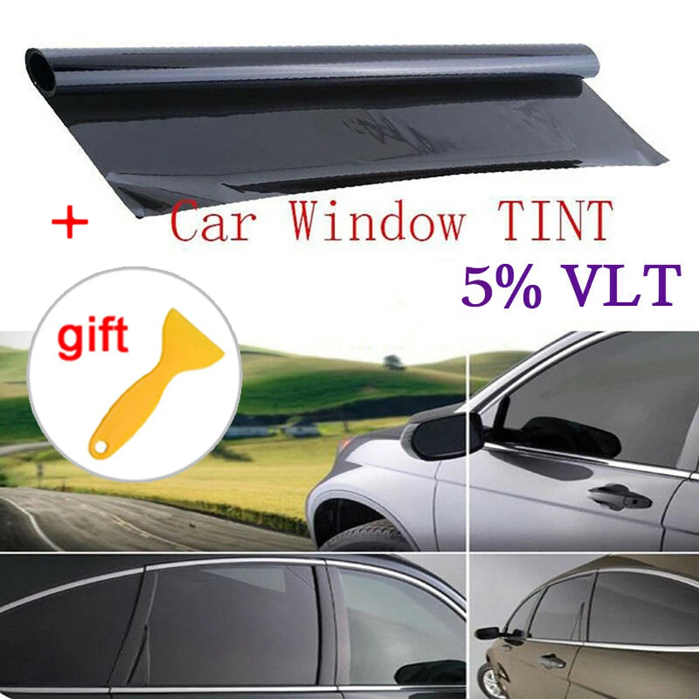 100x50cm Car Window Film Foil Sticker Decal TINT 5%VLT With Scraper 1PC Durable New Practical
100x50cm Car Window Film Foil Sticker Decal TINT 5%VLT With Scraper 1PC Durable New Practical