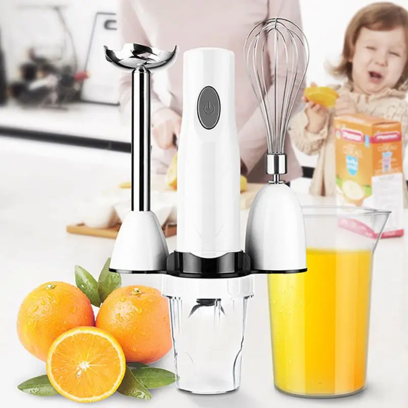 Electric Handheld Blender Set 4-in-1 Hand Mixer Multifunctional Whisk Chopper Egg Beater Mixing Feet Whipped Baking Tool
Electric Handheld Blender Set 4-in-1 Hand Mixer Multifunctional Whisk Chopper Egg Beater Mixing Feet Whipped Baking Tool