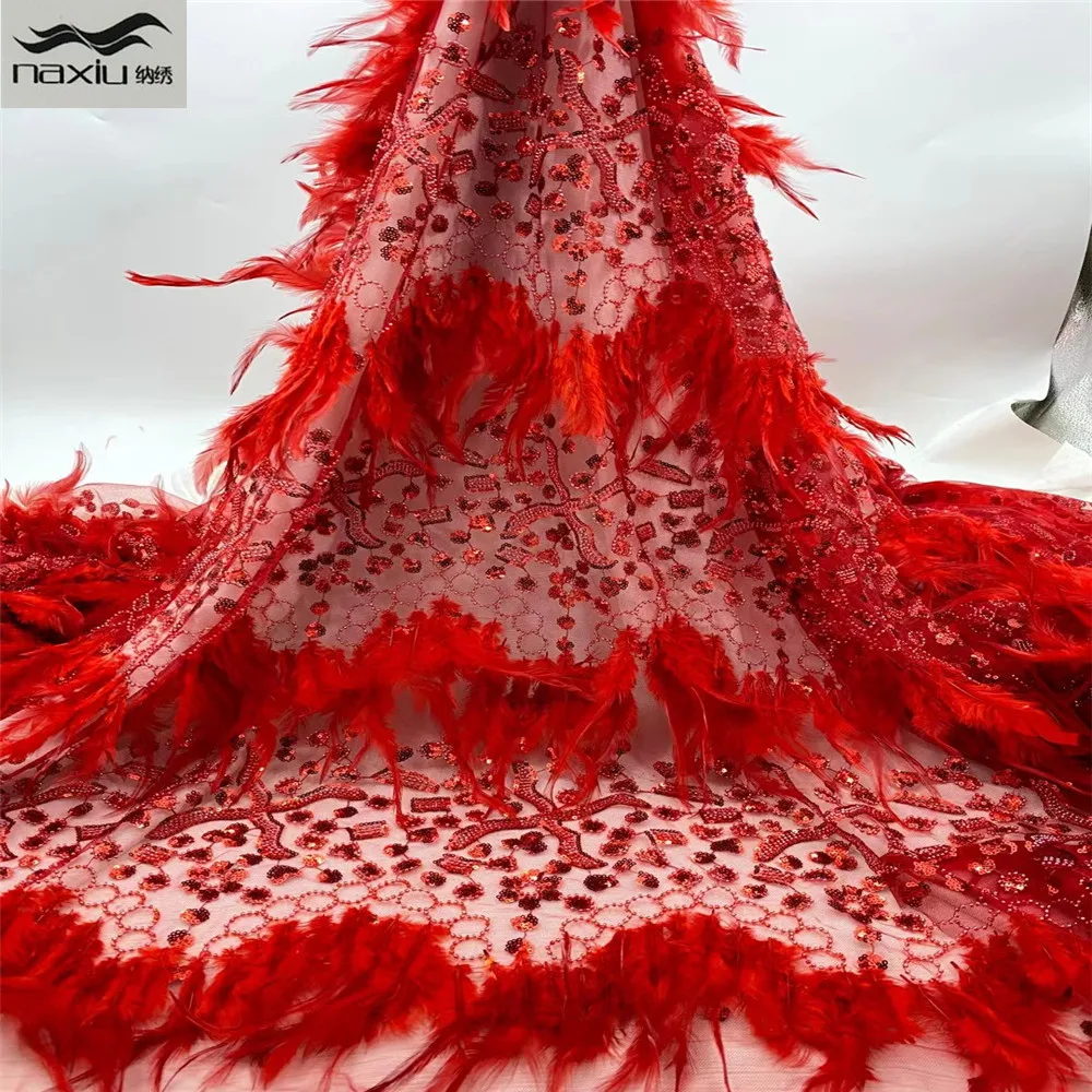 Madison African Feather Beaded Lace Fabric 2021 High Quality Sequins Lace Material Embroidery Nigerian Lace Fabrics Sewing
Madison African Feather Beaded Lace Fabric 2021 High Quality Sequins Lace Material Embroidery Nigerian Lace Fabrics Sewing