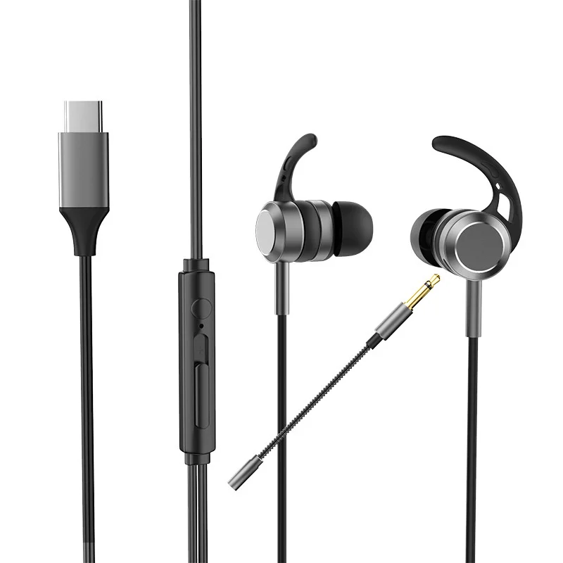Private model new game headset subwoofer type-C metal wired dual microphone E-sports for ecouteur audifono bluetooth | Электроника