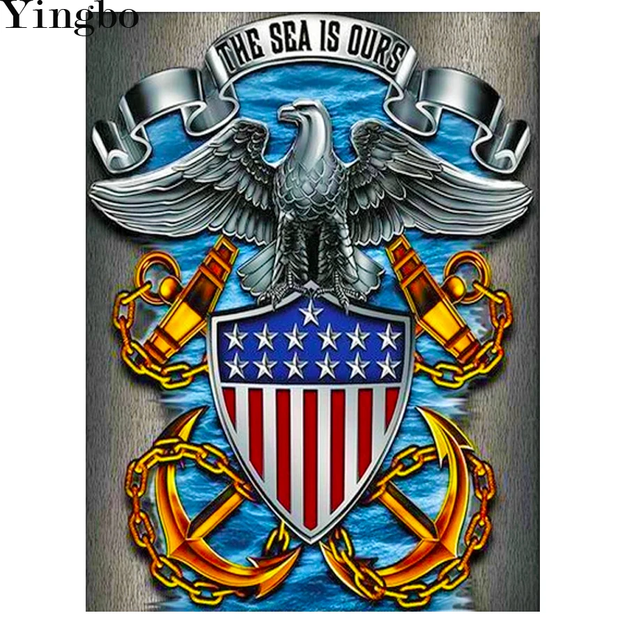 5D DIY Diamond Painting Military American NAVY Eagle LOGO Picture Full Drill Square Cross Stitch Kits Diamond Embroidery Mosaic
5D DIY Diamond Painting Military American NAVY Eagle LOGO Picture Full Drill Square Cross Stitch Kits Diamond Embroidery Mosaic