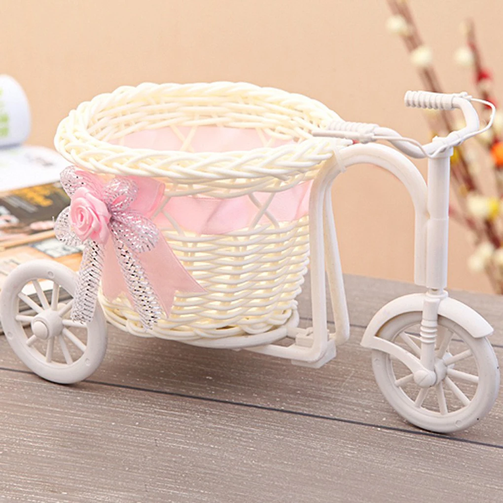 Bicycle Decoration Flower Basket Tricycle Design Newest Plastic White Vase Flower Storage Home Wedding Party DIY Deco Flower Pot
Bicycle Decoration Flower Basket Tricycle Design Newest Plastic White Vase Flower Storage Home Wedding Party DIY Deco Flower Pot