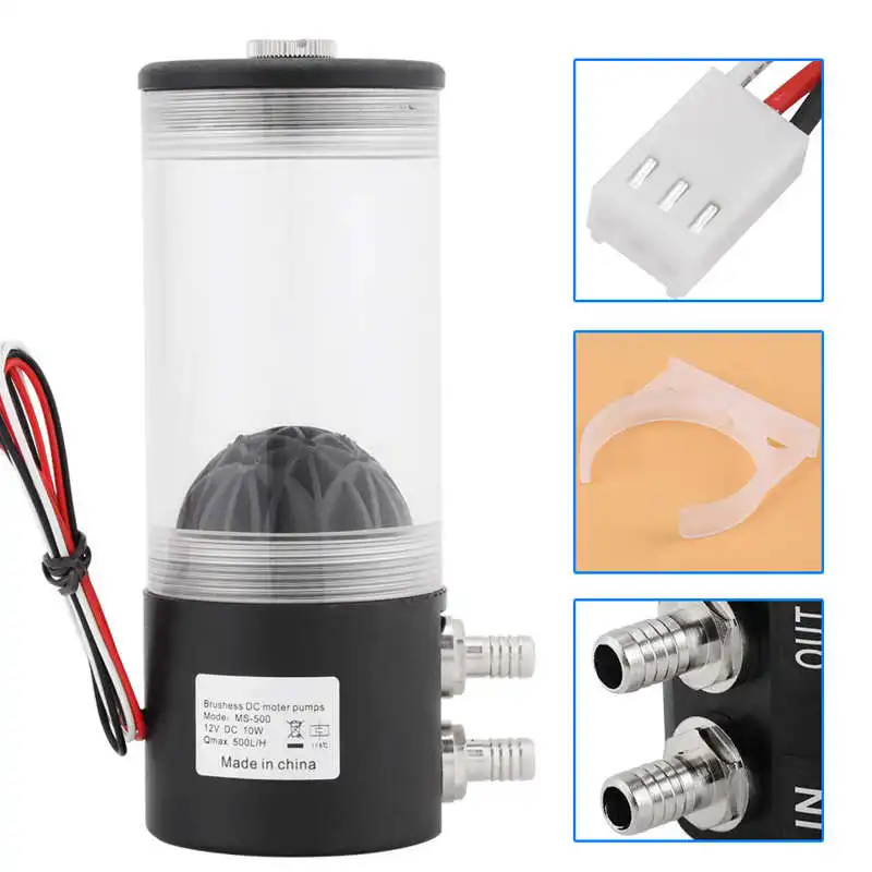 Pumps Details About 500L/H 10W DC 12V CPU CO2 Cooling Water cooler Pump Tank Heat Exchanger Mute | Обустройство дома
