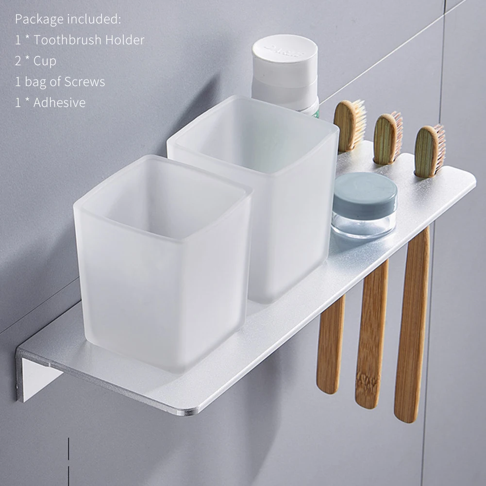 Modern Storage Organizer Kitchen For Bathroom Toilet Home Hotel Toothpaste Toothbrush Holder Wall Mounted Multifunction Cup Rack
Modern Storage Organizer Kitchen For Bathroom Toilet Home Hotel Toothpaste Toothbrush Holder Wall Mounted Multifunction Cup Rack