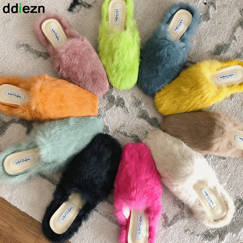 Мюли женские зимние с мехом, теплые тапочки, шлепанцы на плоской подошве, сланцы для дома, круглый носок, Повседневная Уличная обувь на платф...
Мюли женские зимние с мехом, теплые тапочки, шлепанцы на плоской подошве, сланцы для дома, круглый носок, Повседневная Уличная обувь на платф...