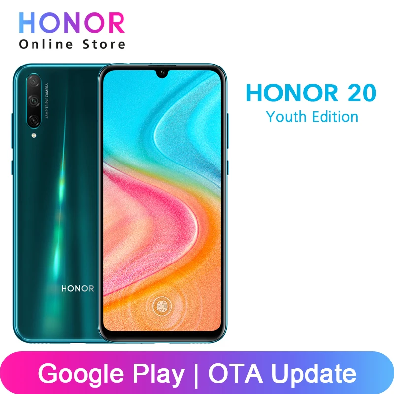 Смартфон Honor 20 Youth Edition 4 Гб + 64 ГБ (20 Lite) экран 6 3 дюйма AMOLED тройная камера 48 МП