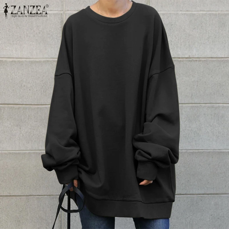 ZANZEA Women Autumn Winter Sweatshirt Elegant Long Sleeve Blouse Casual Solid Pullover Tunic Loose Chemise 2022 Blusas Femininas
ZANZEA Women Autumn Winter Sweatshirt Elegant Long Sleeve Blouse Casual Solid Pullover Tunic Loose Chemise 2022 Blusas Femininas