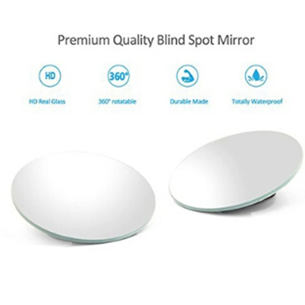 360 Degree HD Blind Spot Mirror 2 Round HD Glass Convex Adjustable Car RearView Mirror 2 Piece for Car Reverse Wide Angle
360 Degree HD Blind Spot Mirror 2 Round HD Glass Convex Adjustable Car RearView Mirror 2 Piece for Car Reverse Wide Angle