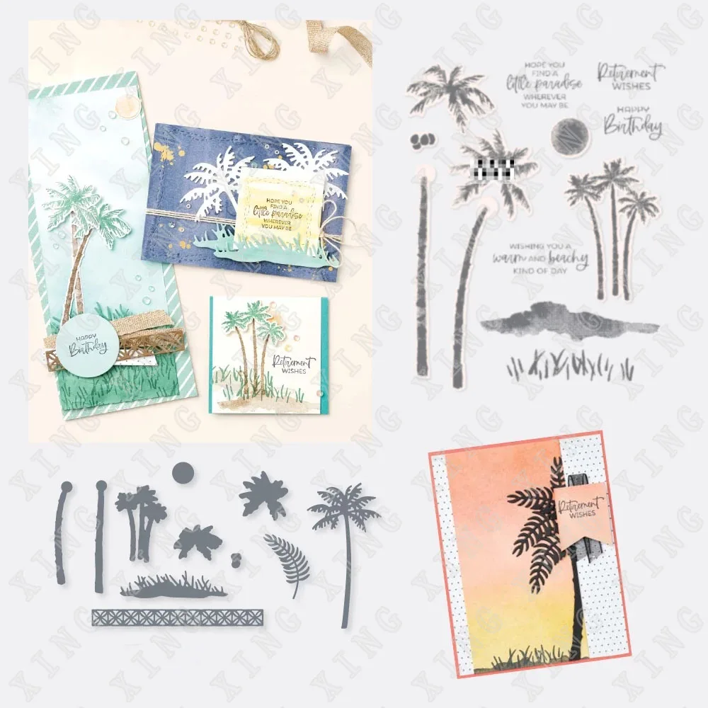 New Palms Cutting Dies and Stamps Scrapbook Diary Decoration Mould Embossing Template Diy Greeting Card Handmade Arrival
New Palms Cutting Dies and Stamps Scrapbook Diary Decoration Mould Embossing Template Diy Greeting Card Handmade Arrival