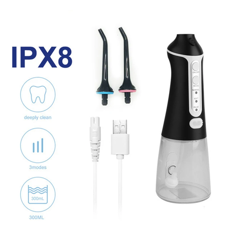 5 Modes Oral Irrigator USB Rechargeable Water Floss Portable Dental Water Flosser Jet 300ml Irrigator Dental Teeth Cleaner
5 Modes Oral Irrigator USB Rechargeable Water Floss Portable Dental Water Flosser Jet 300ml Irrigator Dental Teeth Cleaner