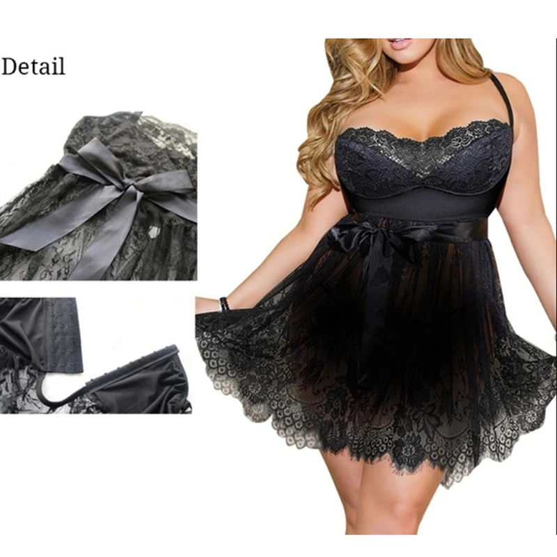 Pluse Siza Losse Women Sleepwear Oversized Sexy Lace Fashion Sleeveless Sling Perspective Casual Female Sleepwear
Pluse Siza Losse Women Sleepwear Oversized Sexy Lace Fashion Sleeveless Sling Perspective Casual Female Sleepwear