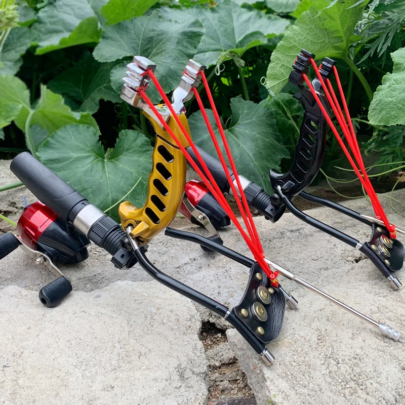 Big Power Fish Shooting Slingshot with Fishing Reel Professional High-precision Catapult with Arrow Bow Shooting for Hunting Set 
Big Power Fish Shooting Slingshot with Fishing Reel Professional High-precision Catapult with Arrow Bow Shooting for Hunting Set