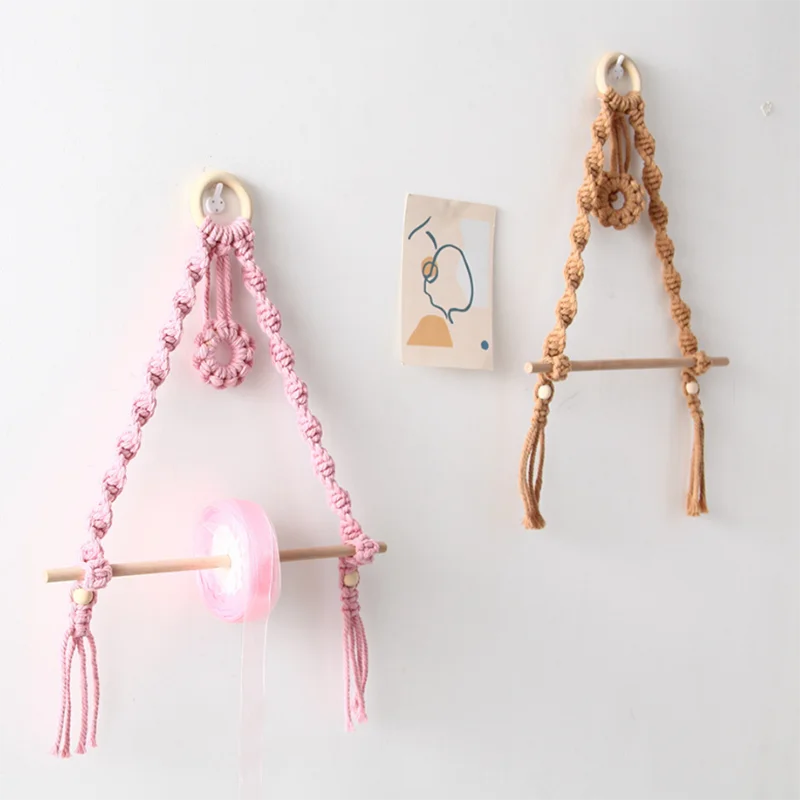 DIY Handmade Tassel Macrame Wall Hanging Shelf Boho Cotton Rope Woven Plant Hanger Wood Floating Shelf Multifunction Wall Decor
DIY Handmade Tassel Macrame Wall Hanging Shelf Boho Cotton Rope Woven Plant Hanger Wood Floating Shelf Multifunction Wall Decor