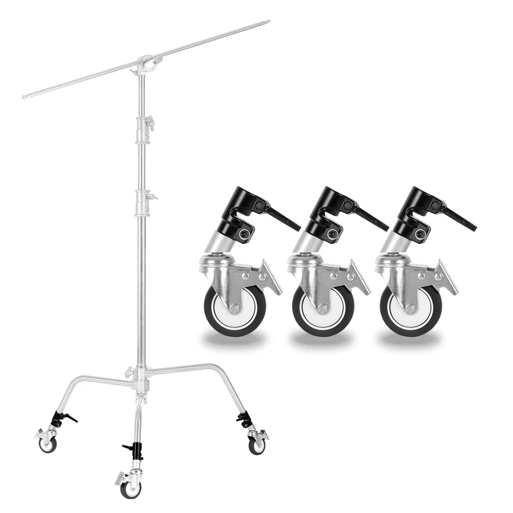 3Pcs C-Stand Swivel Caster Wheel Set,25MM Diameter For Photography Century Foldable Light Stand Tripod Magic Leg
3Pcs C-Stand Swivel Caster Wheel Set,25MM Diameter For Photography Century Foldable Light Stand Tripod Magic Leg