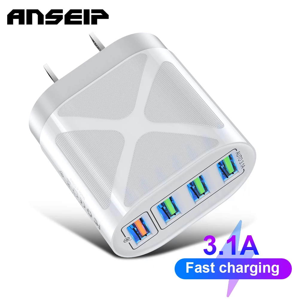 ANSEIP Quick Charge 3.0 For iPhone 13 11 12 USB Charger Wall Fast Charging For Samsung Xiaomi Huawei Phone Charger Adapter Plug
ANSEIP Quick Charge 3.0 For iPhone 13 11 12 USB Charger Wall Fast Charging For Samsung Xiaomi Huawei Phone Charger Adapter Plug
