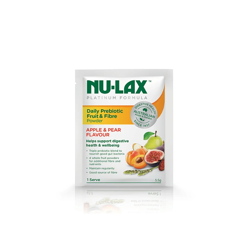 

Nulax Triple Prebiotic Figs Fruit Fibre Powder 15 Sachets Constipation Astriction Treatment Good Gut Bacteria Healthy Digestion