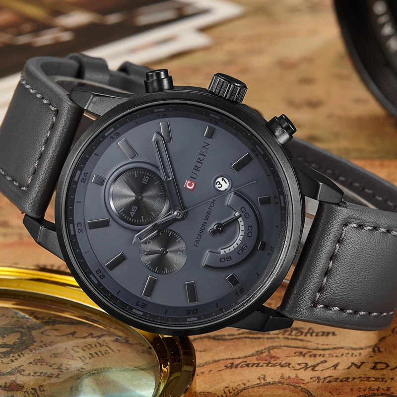 Men's Watch CURREN Hot Sale Analog Sports Wristwatch Display Date Men's Quartz Watch Leather Strap Hodinky Relogio Masculino
Men's Watch CURREN Hot Sale Analog Sports Wristwatch Display Date Men's Quartz Watch Leather Strap Hodinky Relogio Masculino