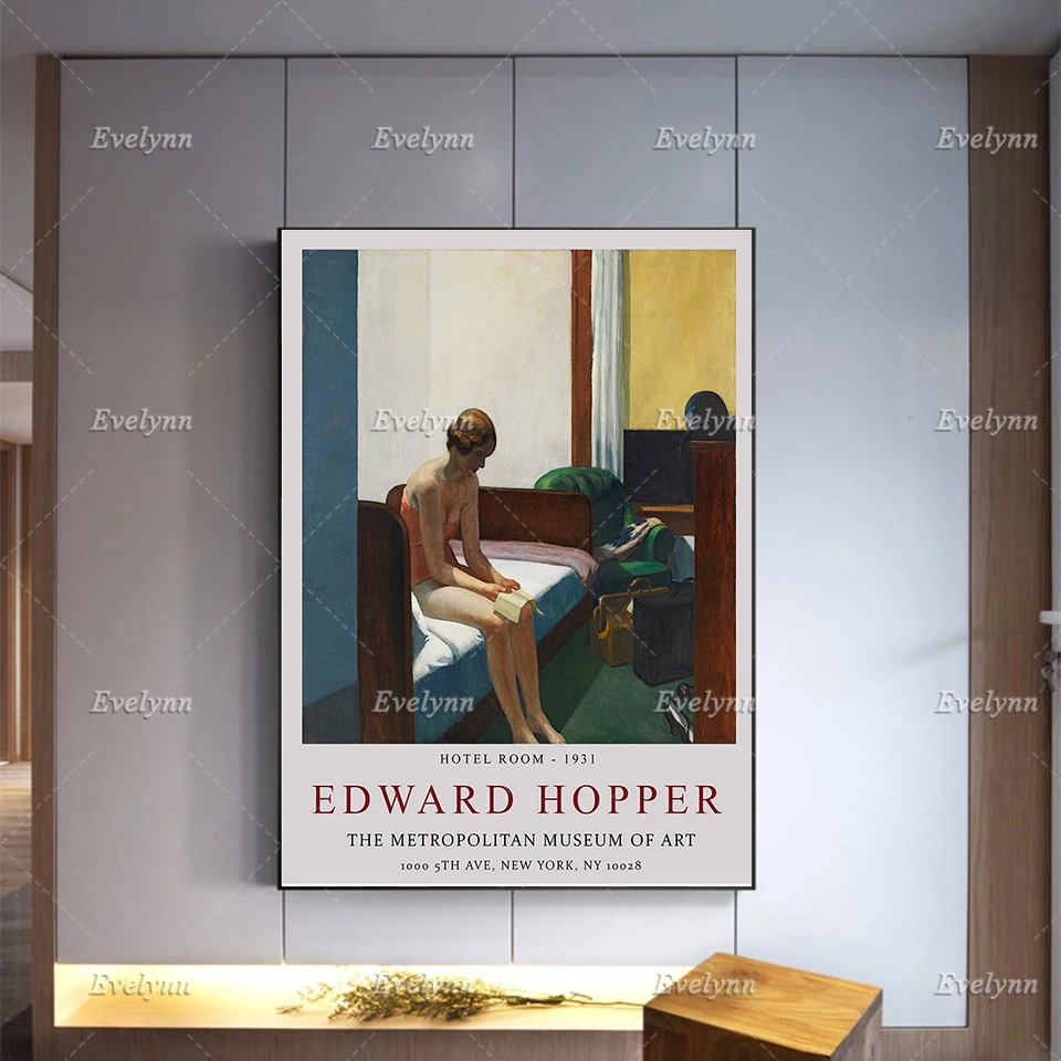 Edward Hopper Exhibition Poster,Hotel Room Prints,Wall Art Decor, Realism Canvas, Architecture, Scenery, Minimalism Modern Home
Edward Hopper Exhibition Poster,Hotel Room Prints,Wall Art Decor, Realism Canvas, Architecture, Scenery, Minimalism Modern Home