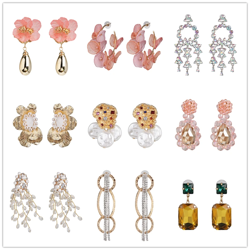 2021 ZA Fashion Metal Drop Earrings Lace Pearl Crystal Flower Long Layers Dangle Earrings Women Maxi Statement Jewelry Gift
2021 ZA Fashion Metal Drop Earrings Lace Pearl Crystal Flower Long Layers Dangle Earrings Women Maxi Statement Jewelry Gift