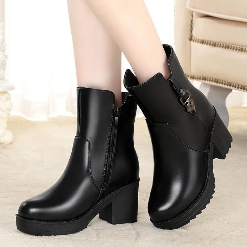 Женские ботинки, зимние теплые ботинки для снега, женские ботильоны на танкетке на каблуке, зимняя обувь, женские ботинки с плюшевой подклад... 
Женские ботинки, зимние теплые ботинки для снега, женские ботильоны на танкетке на каблуке, зимняя обувь, женские ботинки с плюшевой подклад...