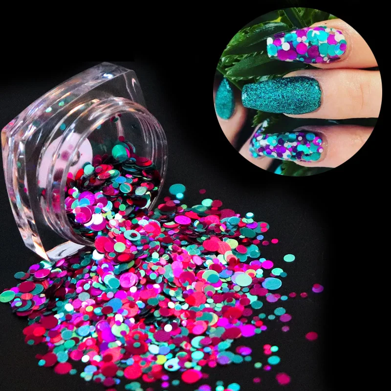 Mixed Size Mermaid Nail Sequins 3D Holographic Sequins Nail Glitter Flakes Round Colorful Sparkly DIY Tips Nail Art Decoration
Mixed Size Mermaid Nail Sequins 3D Holographic Sequins Nail Glitter Flakes Round Colorful Sparkly DIY Tips Nail Art Decoration