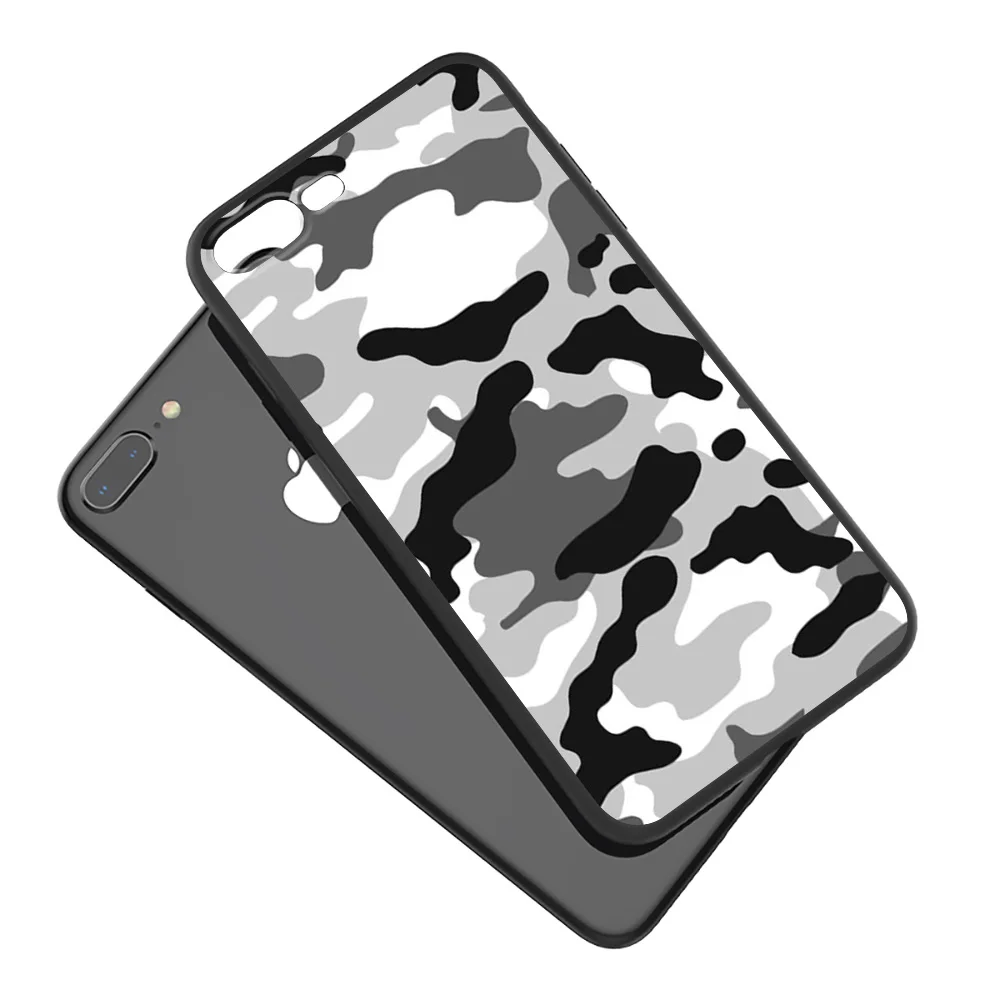 WEBBEDEPP Мягкий силиконовый чехол с камуфляжным рисунком для iPhone 12 Mini 11 Pro XS MAX XR X 8 7 6 6s