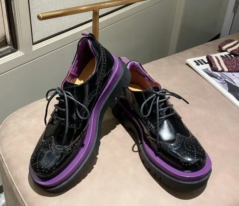 2021Spring Autmn Color Match Ladies Oxford Shoes All-match Lace Up Thick Sole Chic Fashonable Leather Shoe Zapatos Rojos Mujer
2021Spring Autmn Color Match Ladies Oxford Shoes All-match Lace Up Thick Sole Chic Fashonable Leather Shoe Zapatos Rojos Mujer