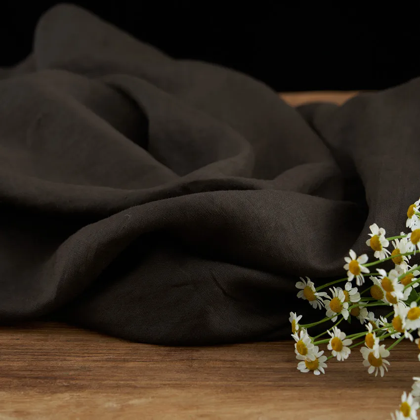 High quality sand wash flax fabric Solid color tissu High end robe dress pants shirt fabrics
High quality sand wash flax fabric Solid color tissu High end robe dress pants shirt fabrics