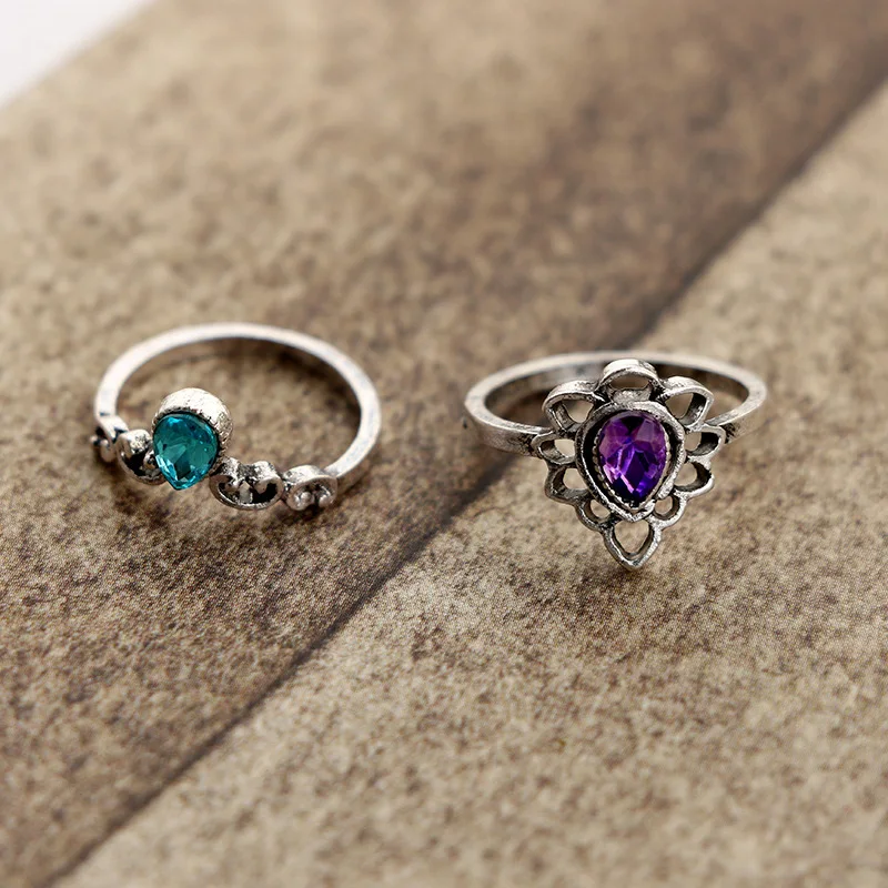 Женское винтажное водное кольцо с каплями Bague Femme геометрической формы в стиле