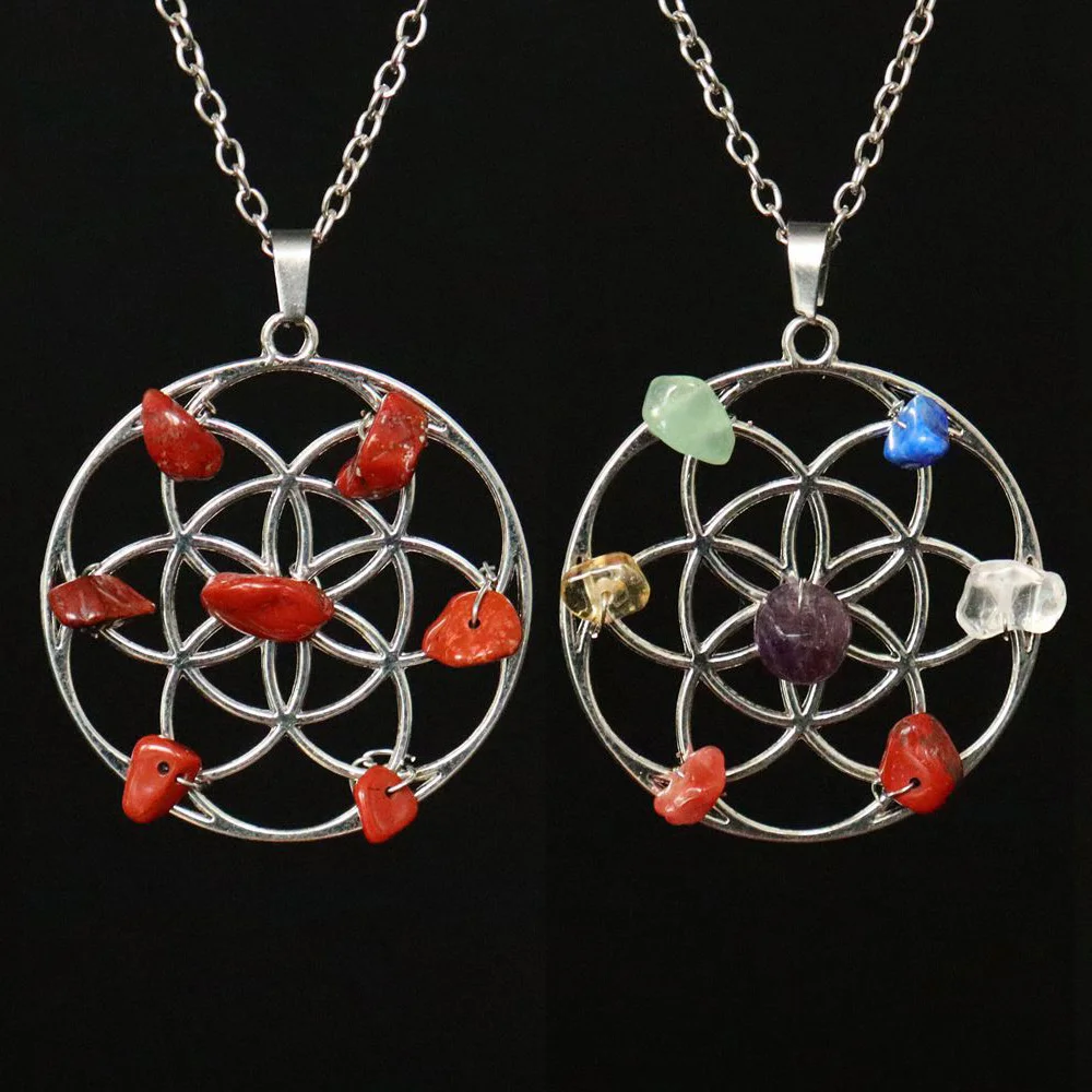 Fashion Lavender Disc Flower Charm Sweater Chain Natural Crushed Stone Crystal Turquoise Pendant Necklace Jewelry for Women Gift
Fashion Lavender Disc Flower Charm Sweater Chain Natural Crushed Stone Crystal Turquoise Pendant Necklace Jewelry for Women Gift