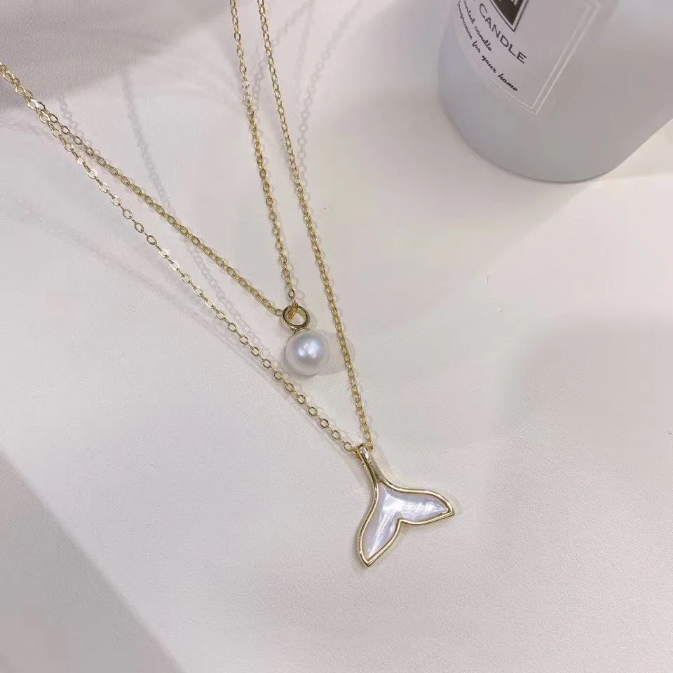 MeiBaPJ Trendy Real Natural Freshwater Pearl Fish Tail Pendant Necklace 925 Sterling Silver Fine Party Jewelry for Women
MeiBaPJ Trendy Real Natural Freshwater Pearl Fish Tail Pendant Necklace 925 Sterling Silver Fine Party Jewelry for Women