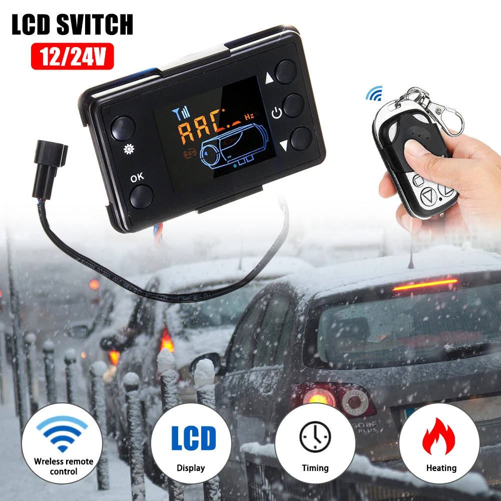 12V/24V LCD Monitor Switch+Remote Control Accessories For Car Track Diesels Air Heater Parking Heater
12V/24V LCD Monitor Switch+Remote Control Accessories For Car Track Diesels Air Heater Parking Heater