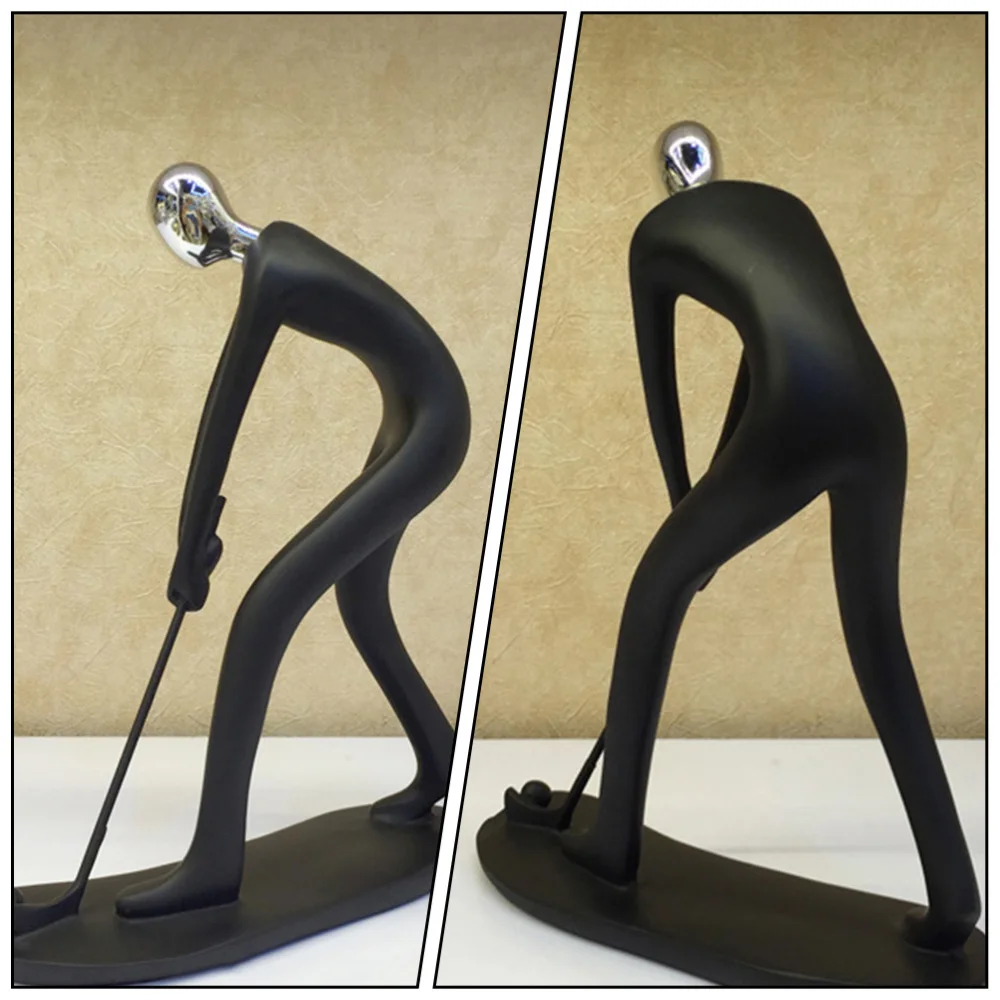 2pcs Abstract Resin Golfer Statues Sport Player Sculpture Desktop Adornment 
2pcs Abstract Resin Golfer Statues Sport Player Sculpture Desktop Adornment