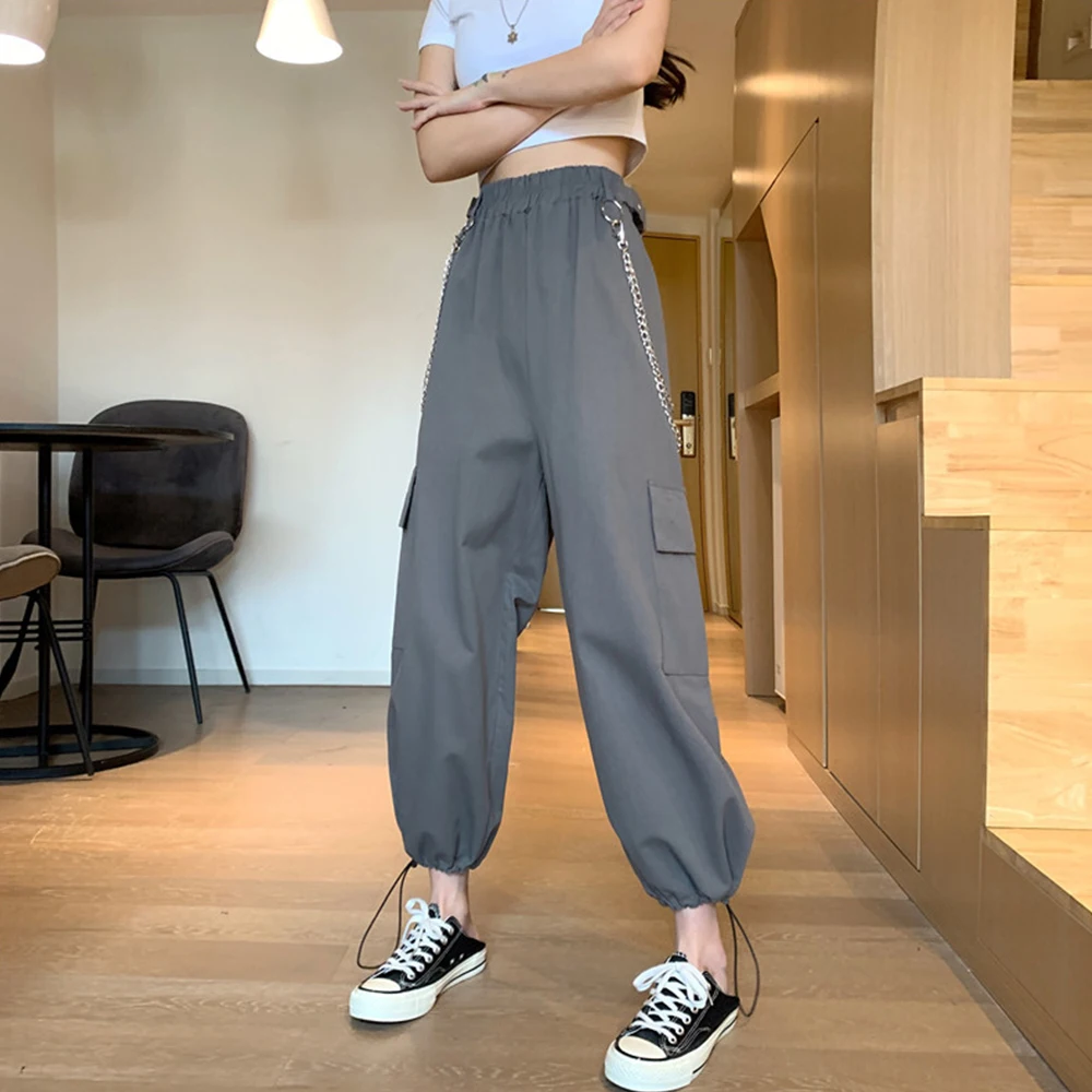 Long Trousers Women's Spring And Autumn High Waist Was Thin Wild Overalls Chain Hip Hop Loose Harem Pants Casual Pants
Long Trousers Women's Spring And Autumn High Waist Was Thin Wild Overalls Chain Hip Hop Loose Harem Pants Casual Pants