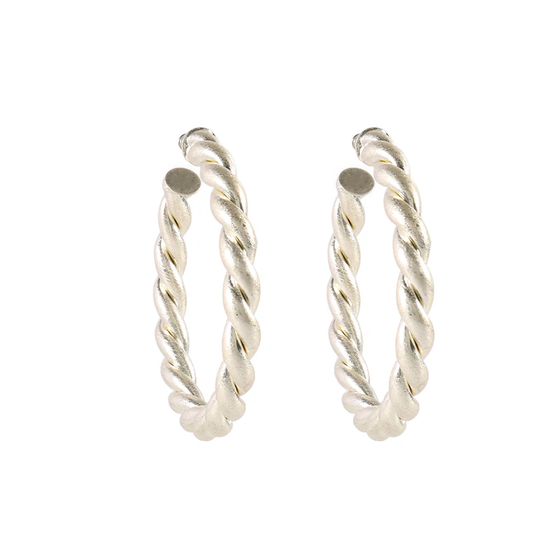 Elegance New Punk Round Hoop Twist Earrings for Women Exaggerated Metal Big Circle Earrings Popular Jewelry
Elegance New Punk Round Hoop Twist Earrings for Women Exaggerated Metal Big Circle Earrings Popular Jewelry