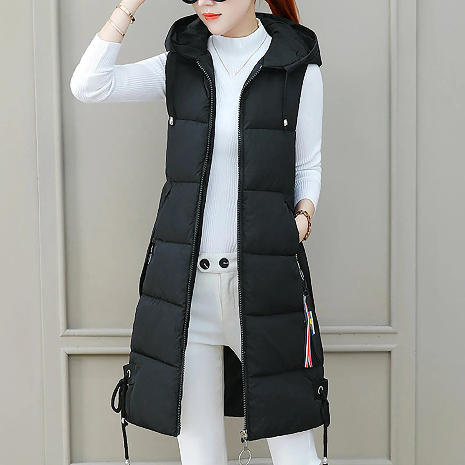 Новинка, Осень-зима, Женский Модный облегающий жилет без рукавов, жилет с карманами и пуговицами, корейский пуховой жилет, теплое пальто для ...
Новинка, Осень-зима, Женский Модный облегающий жилет без рукавов, жилет с карманами и пуговицами, корейский пуховой жилет, теплое пальто для ...