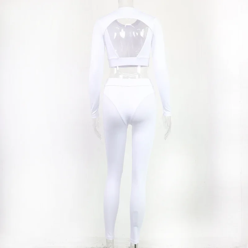 Hollow Shirt Sports Suit for Fitness Women Gym Clothing Long Sleeve YogaSet Sportswear White Workout Pant Set Women Sport Outfit 
Hollow Shirt Sports Suit for Fitness Women Gym Clothing Long Sleeve YogaSet Sportswear White Workout Pant Set Women Sport Outfit