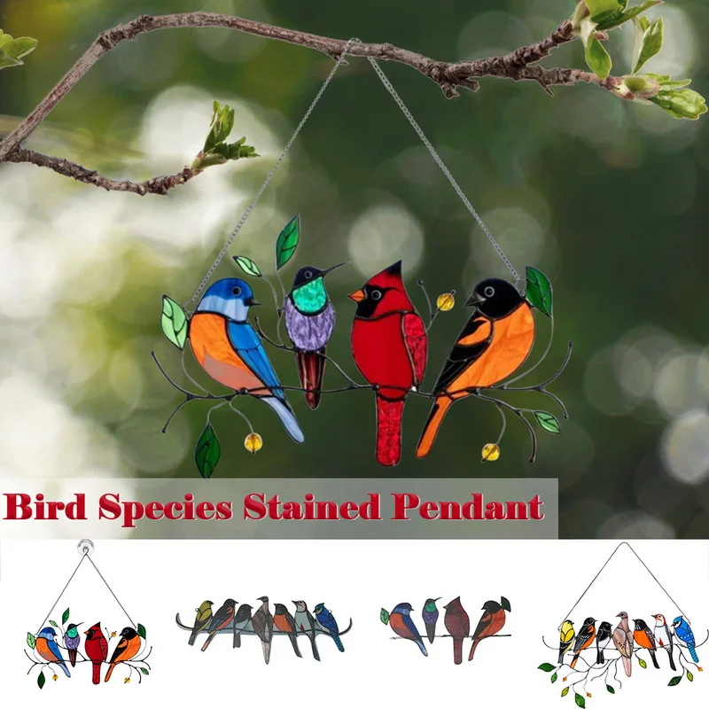 Hot sale Stained Bird Glass Window Hangings Acrylic Wall Hanging Birds Decor Room Accessories Glas in lood vogels raamhanger
Hot sale Stained Bird Glass Window Hangings Acrylic Wall Hanging Birds Decor Room Accessories Glas in lood vogels raamhanger