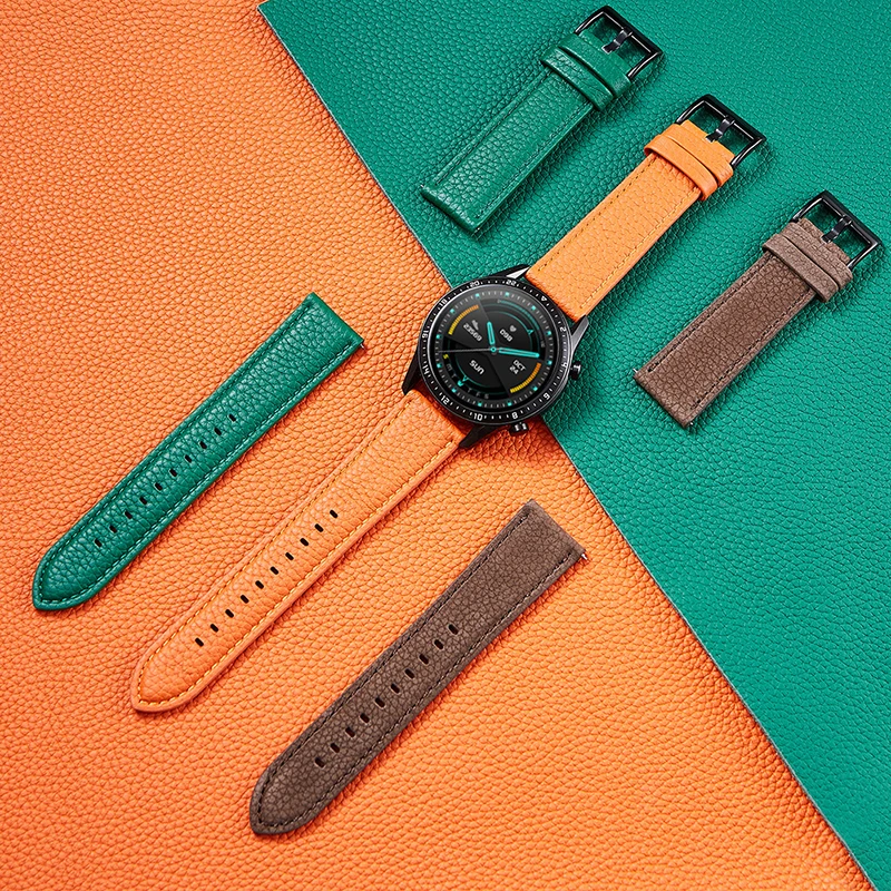 Ремешок из натуральной кожи с узором Личи для HUAWEI GT 2/Amazfit GTR 2 GTS/Samsung Galaxy Watch 3/Oneplus, ремешок для часов, 22 мм 20 мм
Ремешок из натуральной кожи с узором Личи для HUAWEI GT 2/Amazfit GTR 2 GTS/Samsung Galaxy Watch 3/Oneplus, ремешок для часов, 22 мм 20 мм