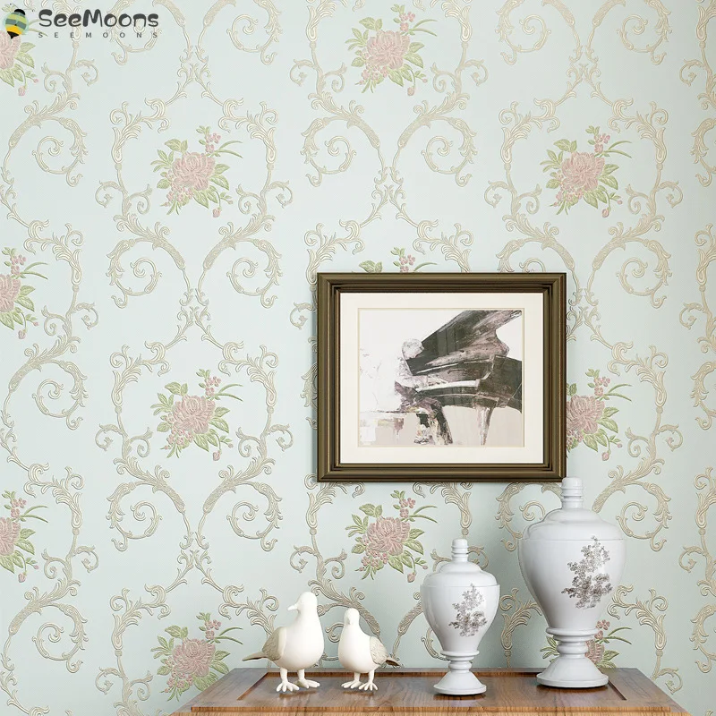Non-woven self-adhesive wallpaper simple wall sticker European pastoral bedroom wall paper living room background
Non-woven self-adhesive wallpaper simple wall sticker European pastoral bedroom wall paper living room background
